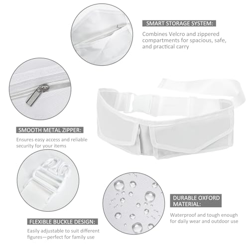 Ihram Belt for Men,Multi-Pocket Adjustable Waist Bag,Ideal for Ihram for Umrah Men,Umrah Essentials