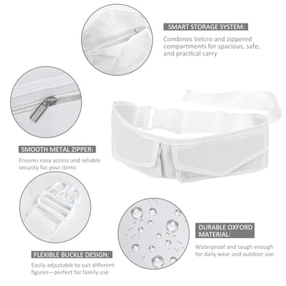 Ihram Belt for Men,Multi-Pocket Adjustable Waist Bag,Ideal for Ihram for Umrah Men,Umrah Essentials