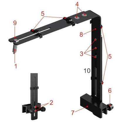 Fishtanks Light Fixing Bracket Adjust Height Mounting Lamp Holder for Aquariums Lighting Display Fishtanks Lamp