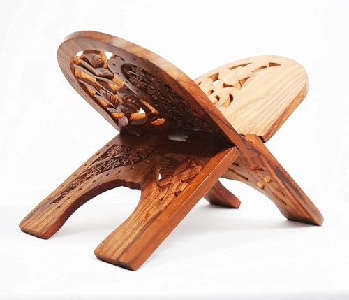 Sheesham Wooden Foldable holy Rehal Quran Book Stand | Book Stand for Reading