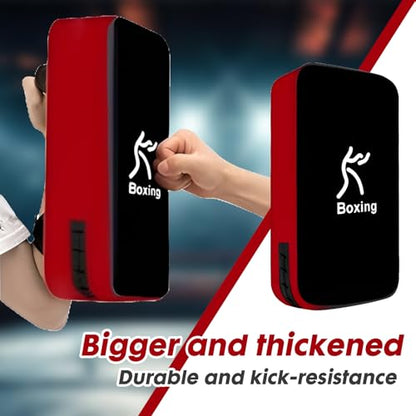 LuiceABC One Karate Taekwondo Boxing Kick Punch Adjustable Soft Shield Durable Training Pad for Boxing, Training and Protecting Your Palm, Wrist and Decreasing The Shock - color: Black