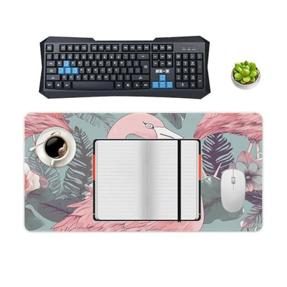 Large Size Gaming Mouse Pad Flamingo2 Desk Mat Non-Slip Base Waterproof Desktop Writing Pad for Office Home - color: Flamingo2, size: 30x60cm