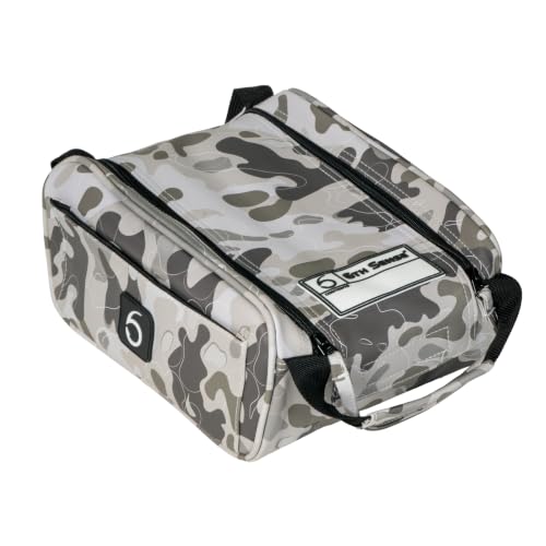 6th Sense – Bait Bag – Soft Plastic Storage Bag – Holds 15 to 20 Packs – Tackle Organizer – Clear Label Window - color: Ridgeline Camo - Green