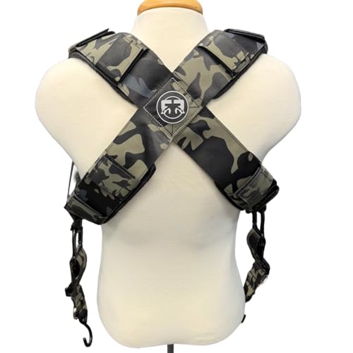 Squat Harness V4 2025 Version Professional Weight Support vest, Adjustable Heavy-Duty Straps - color: Camo
