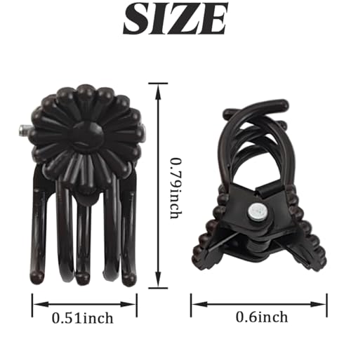 GXXMEI 200PCS Plant Clips, Orchid Clips Plant Orchid Support Clips Flower and Vine Clips for Supporting Stems Vines Grow Upright Dark Brown