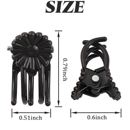 GXXMEI 200PCS Plant Clips, Orchid Clips Plant Orchid Support Clips Flower and Vine Clips for Supporting Stems Vines Grow Upright Dark Brown