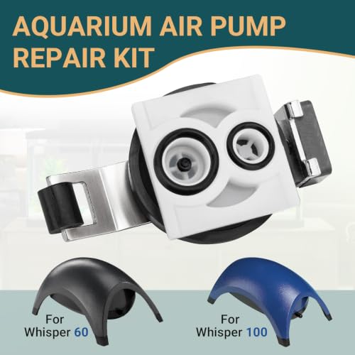 75077878 Air Pump Repair Kit forTetra Whisper 60 & 100 Filter, 2 Pack | Aquarium Bubbler Repair Parts Fits Models 75077878 & 77848,