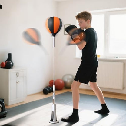 Boxing Reflex Bag With Stand, Reflex Bag, Strong Rebound Speed Ba-g Boxing, Punching Bags For Adults, Home Gym Accessories, Height Adjustable Gym Supplies - color: 110-130cm