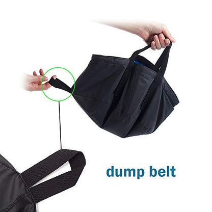 10L Collapsible Bucket Compact Portable Folding Water Container Wash Basin Lightweight & Durable for Outdoor Traveling Hiking Fishing Gardening Camping