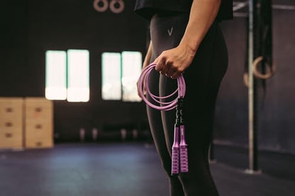 Velites - Earth 2.0 Jump Rope - Official CrossFit® Games Rope - Professional Aluminum Speed Rope for Double Unders, Fitness & Boxing - Includes 4mm Cable & Carrying Bag - - color: Purple