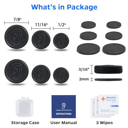 Cauliflower Ear Magnet - Effective Magnets Compression Kit - Prevention & Treatment of Hematomas & Keloid in BJJ, Wrestling, MMA, Grappling, Boxing, Muay Thai, Rugby (Small, Middle and Large)