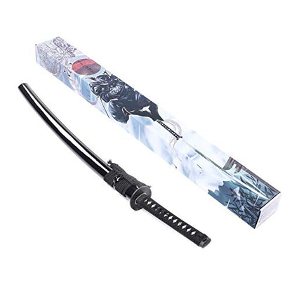 siwode Katana Handmade Full Tang Sharp, Alloy Tsuba Japanese Samurai Sword High Carbon Steel 1060,T10 1095, 40-Inch - color: fan