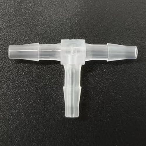 3 Way Tee Connector Equal Barbed T-Fitting 3 Way Hose Barb Adapter for Laboratory Biochemical Analytical Instruments Food Machinery Aquarium Equipment 100pc/pk (2.4mm 3/32'' Sq) - size: 2.4mm 3/32'' Sq