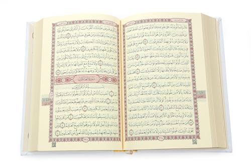 ihvan online Prayer Gift Set for Men & Women, Thin Soft Muslim Prayer Rug, Salah Mat, Beads Taasbih, Arabic Holy Quran, Islamic Gift Set for Ramadan & Eid, White - color: White
