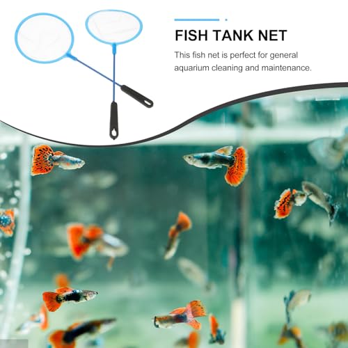 DOITOOL 30pcs Fish Landing Nets and Fine Mesh Aquarium Nets for Small Fish and Shrimp Multifunctional for Tank Cleaning and Breeding