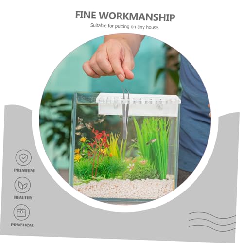 VANZACK Acrylic Aquarium Tool Organizer Rack for Fish Tank Maintenance Lightweight Wall-Mounted Storage for Scissors Tweezers and Tongs Design for Easy Access and Installation