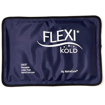 FlexiKold Gel Soft Flexible Ice Packs for Injuries - Reusable Freezer Cold Pack, Cold Compress & Cooling Gel Pad for Face, Shoulder, Hip, Leg, Arm, Ankle & Foot Injury - Medium - 7.5” x 11” - size: Medium (Pack of 1)
