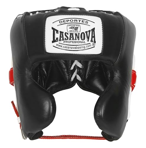 Casanova Boxing® Headgear Cheek Guard Protection - Black (Small/Medium)