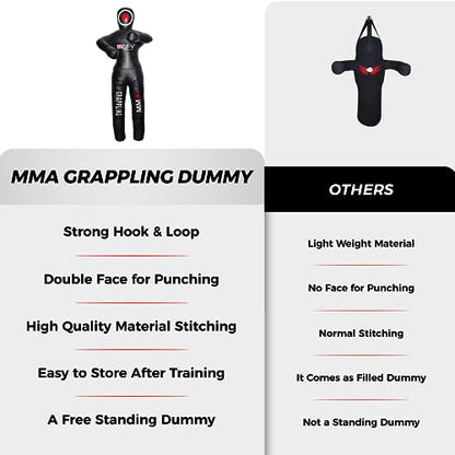 DEFY Vinyl Jiu Jitsu MMA Grappling Dummy Judo Martial Arts Punching Bag Karate - size: 4 Feet