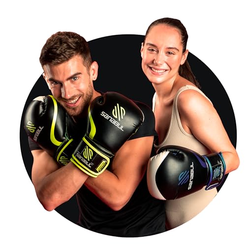 Sanabul Essential Gel Boxing Gloves for Men & Women, Kickboxing MMA, Muay Thai Gloves and Heavy Bag Training Punching & Sparring - color: AllBlack, size: 10 oz