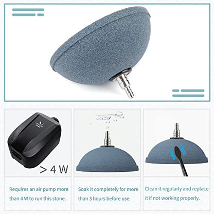 Pawfly Aquarium Air Stone 4 Inch Bread, Fish Tank Air Stone Oxygen Diffuser for Air Pump Fish Tank Bucket Pond and DWC Reservoir - size: 4 Inch