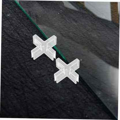 Cabilock 10Pcs Glass Fixation Clips for Aquariums Transparent Plastic Joining Bracket for Easy Installation Organization of Fish Tanks Suitable for Various Dimensions