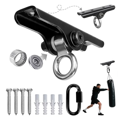 Heavy Duty Punching Bag Hanger Ceiling Mount with Bearing 900 LB Capacity Stainless Steel Swing Hardware for Indoor Hanging Chair Outdoor Swing Set