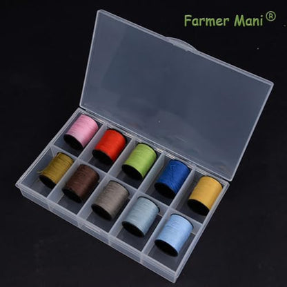 2 PCS Transparent Beads Storage Containers Box, Plastic Bead Organizers (10 Girds) for Small Items and Other Craft Projects, Bead Rings Jewelry Display Organizer Size 6.46 x 3.78 x 1.06 in - size: 10 Grids