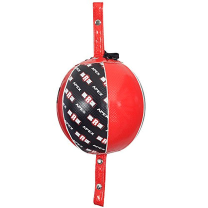 Ringside Apex Boxing Training Double End Bag - color: Red/Black, size: 7 Inch