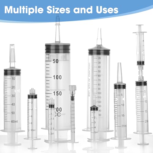 500ml Large Syringe Without Needle, Thick Liquid Transfer Syringe, 3 Pack | Individually wrapped syringes with smooth plunger movement for controlled dispensing and easy transfer of thick liquids - style: 500 mL