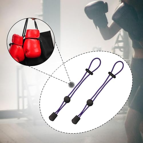 Boxing Gloves Carrying Strap,Shoulder Lanyard Organizer,Holder,Carry Leash,Hanging Leash Boxing Carrier - color: purple