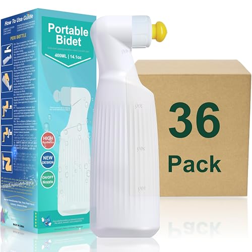 36PCS-Pack Portable Travel Bidet Handheld Personal Hygiene Sprayer Leakproof Reusable Toilet Washer for Postpartum Care Camping Home Wholesale Bulk Pack - size: 36PCS-PACK