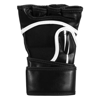 Title MMA Contender Training Gloves - color: Black/White, size: Standard