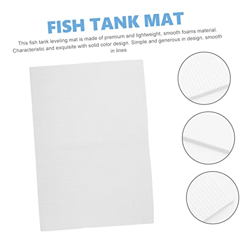 Garneck Thickened Fish Tank Bottom Pad -Skid Aquarium Mat for Leveling and Shock Absorption Fish Tank Accessories - color: White