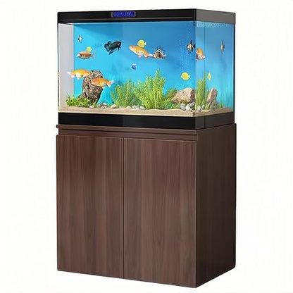 Aquarium Stand, Fish Tank Base with Shelves, Reptile Tank Stand, Height 75cm/29.5in, Two-Tiered, Storage Rack, Suitable for Living Room or Office(60x40cm/23.6x15.7in) - size: 60x40cm/23.6x15.7in