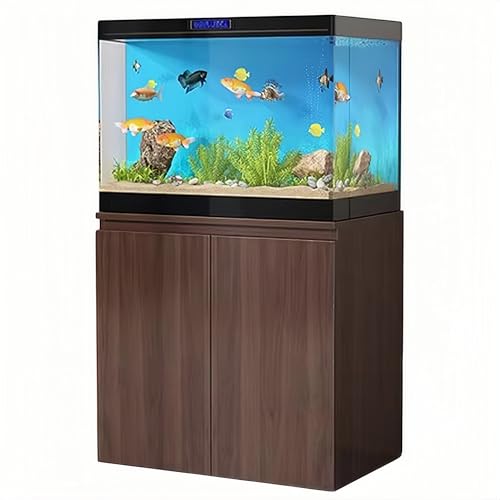 Aquarium Stand, Fish Tank Base with Shelves, Reptile Tank Stand, Height 75cm/29.5in, Two-Tiered, Storage Rack, Suitable for Living Room or Office(90x45cm/35.4x17.7in) - size: 90x45cm/35.4x17.7in