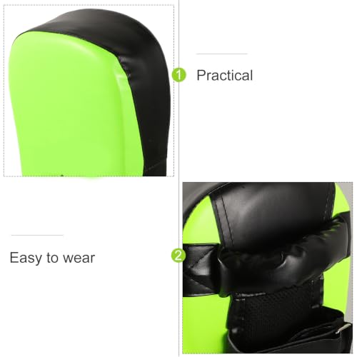 Muay Thai Kickboxing Shield Pad for Martial Arts Training, Adjustable Height Curved Pu Kicking Target, for Taekwondo and Muay Thai Sessions