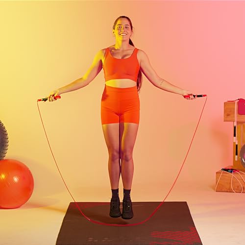 Elite Jumps Freestyle PVC Jump Rope Bundle - Premium Quality Adult Jump Ropes for Fitness - Lightweight Cardio Skipping Jump Rope for Exercise and Training - Unbreakable Grip Tape Handles - color: Turquoise