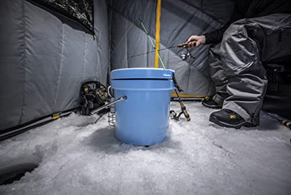 Mammoth Live Bait Bucket, Insulated Bait Bucket with 10 Quart Capacity, Great for Daily Trips and Fishing Tournaments - style: Light Blue