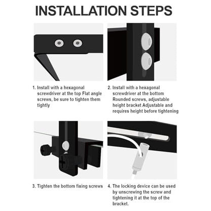 Fishtanks Light Fixing Bracket Adjust Height Mounting Lamp Holder for Aquariums Lighting Display Fishtanks Lamp