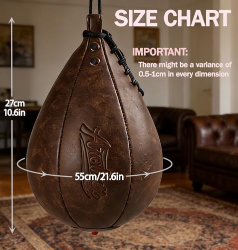 Boxing Speed Punching Bag MMA Training Speed Ball Hanging Swivel Reflex Bag Equipment Workout Kicking Martial Arts Home Gym Exercise Speed Bag - color: Coffee