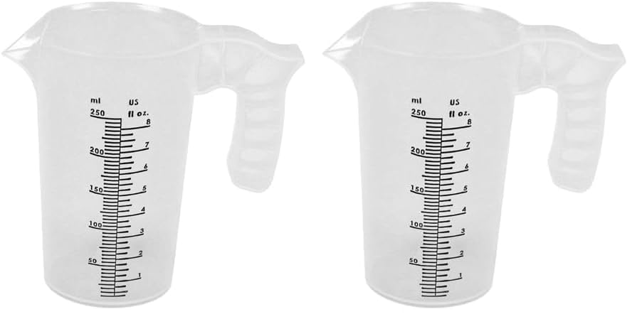 Valley Industries Multi-Purpose Measuring Pitcher - 8oz., Translucent (Pack of 2) - size: 8oz. (Pack of 2)