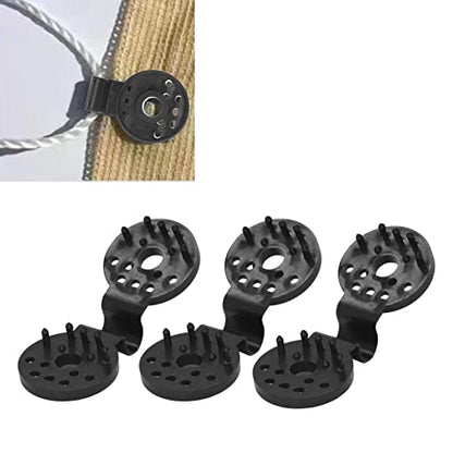 100 Piece Shade Cloth Plastic Clips Mesh Clip,Tarp Clips Shade Cloth Heavy Duty Lock Grip for Sun Shade Net, Anti Bird Netting, Garden Netting, Shade Fabric Accessories - color: Black
