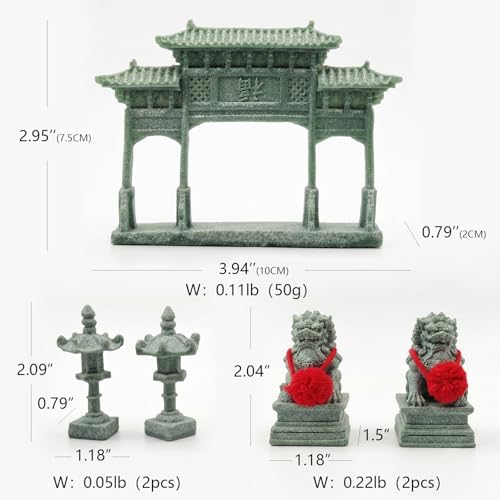 5pcs mini Oriental Chinese Decor Environmentally Friendly Natural Stone Non-Toxic and Harmless for Zen Garden Accessories，Fish Tank，Bonsai Accessories，Aquarium Ornament
