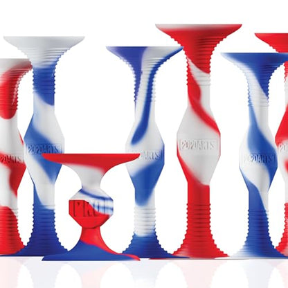 Popdarts USA Themed PRO Pack Game Set (Red White Blue Wigglenobber Target Marker) - Indoor, Outdoor Suction Cup Throwing Game - Competition with a POP