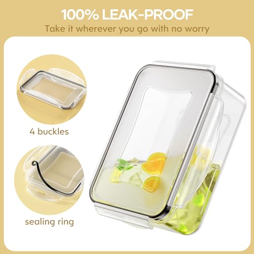 HOMETALL 50 Piece Food Storage Containers with Lids Airtight | 100% Leakproof Plastic Meal-Prep Containers Reusable(25 Containers & 25 Lids),Microwave and Dishwasher Safe - color: Pack of 25