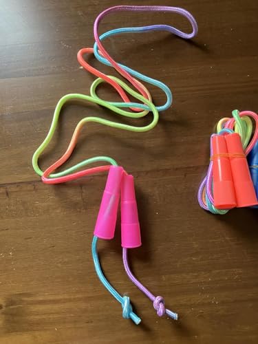 5-Pack Adjustable Nylon Jump Ropes - Tangle-Free for Cardio Workouts, Gym Training, and Home Fitness, Lightweight with Non-Slip Handles