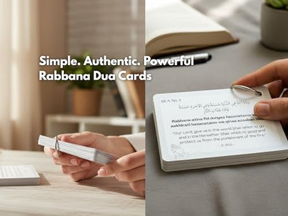 Forty (40) Rabbana Dua Flash Cards Rabbana Dua from the Quran in Arabic English Translation and Transliterations for Muslims