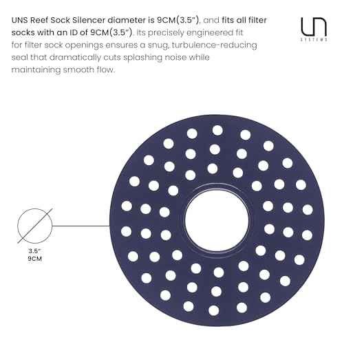 Ultum Nature Systems Filter Sock Silencer - 4” / 10 cm Acrylic Cover for UNS Reef System Sump - Fits 9cm ID, Reduces Splash Noise, Catches Debris, Integrated Handle, Aquarium Filter Accessory - 2 Pack