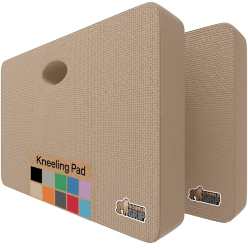 GORILLA GRIP® Extra Thick Foam Kneeling Pad for Gardening, 17.5x11 Beige - color: Beige